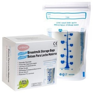 Túi trữ sữa Unimom UM870183 - 60c, 210 ml