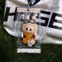 Túi trưng bày thời gian LYNDON Labubububu, Túi đi chơi búp bê thời gian bằng nhựa PVC dày hơn, Túi ngoài trời Túi kẹo trong suốt 17cm Túi đựng búp bê Labubububu