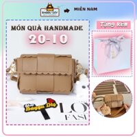 Túi tự đan handmade, set nguyên liệu tự làm, làm quà tặng bạn gái dịp lễ 20-10, noel, tết, kèm video HD Baggu DIY L01