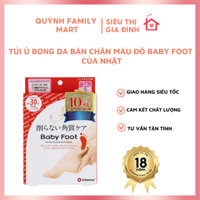 Túi ủ bong da bàn chân màu đỏ BABY FOOT của Nhật