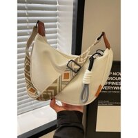 Túi vải bố Túi Đựng Bánh Bao dễ phối Xuân hè mẫu mới 2024 nữ Túi đeo chéo một bên vai thể thao thoải mái Túi nữ