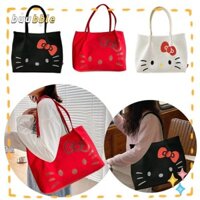 Túi vải BUUBLE, Túi đeo vai sức chứa lớn Hello Kitty, Túi đeo chéo phong cách Hàn Quốc thông thường