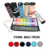 Túi vải canvas / Bóp đựng họa cụ và bút viết cuộn tròn Apsara KN024 24 lỗ