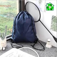 Túi Vải chống nước dây rút polyester kiểu ba lô vải D210 in logo quảng cáo Trương Gia Túi Vải - Túi Canvas - T90 Vàng Xanh, T90 Vàng Xanh