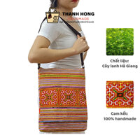 Túi Vải Dân Tộc Thổ Cẩm Handmade - Túi Đeo Chéo Thêu Tay Độc Đáo Thanh Hong Handmade