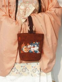 Túi vải dáng dài túi xô đi chơi túi xách nhân viên văn phòng túi đựng hộp cơm trưa túi xách tay tra