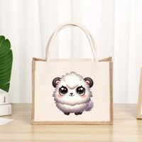 Túi vải Đay Winwin nhiều kích thước màu sắc in hình BST SHEEP (chú cừu)