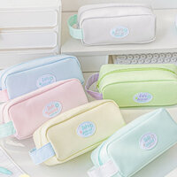 Túi Vải Đựng Bút Phối Màu Cực Ngọt SOFT-JUNIOR RosyPosy 4 Ngăn Nhiều Màu Pastel