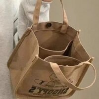 Túi Vải Hoạt Hình Thư Túi Xách Túi Ăn Trưa Túi Mẹ Túi Trượt Cho Bé Di Động Mẹ Túi Bé Sinh Viên Đi Lại Túi Nữ 3.13