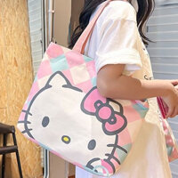 Túi vải Nhật Bản Túi xách Hello Kitty Túi Tote đi chơi Túi đeo vai gấu dâu siêu dễ thương