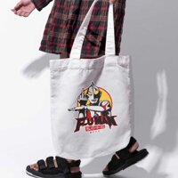 Túi vải tote bag của Chodole chất liệu túi canvas vải bố đẹp in hình độc đáo FU man