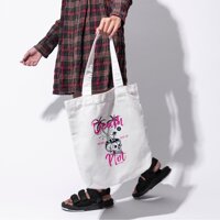 Túi vải tote bag của Chodole chất liệu túi canvas vải bố đẹp in hình độc đáo Death is not the end