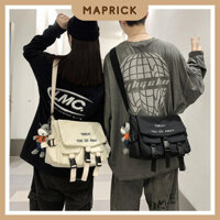 Túi vải, túi đeo chéo nữ nam chất poly trơn mềm mịn TD2