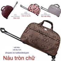 Túi vali kéo du lịch Hàn Quốc, hành lý máy bay có bánh xe tiện lợi vải chống thấm nước cao cấp