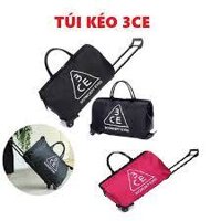 Túi vali vải/ túi vali vải kéo du lịch mầu đen kẻ trắng có tay cầm thời trang