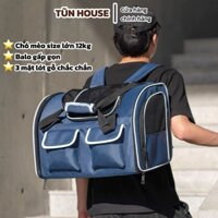 Túi vận chuyển/ balo đựng chó mèo size lớn tới 12kg - Tũn House