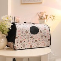 Túi vận chuyển chó mèo - túi xách cho chó mèo đi xa tiện lợi ( tặng dây đeo)