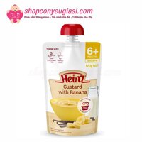 Túi Váng Sữa Hoa Quả Nghiền Heinz 120g - Chuối Custard 6m