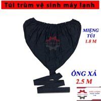 Túi vệ sinh máy lạnh - đuôi dài 3m - Áo bạt trùm rửa vệ sinh máy lạnh - áo rửa máy lạnh