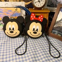 Túi ví silicon chuột mickey và chuột minnie dễ thương có dây đeo