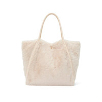 Túi Victoria's Secret Faux-Fur Tote, White/Ivory
