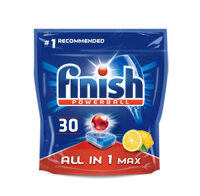 Túi Viên rửa bát Finish All In One 30 Viên