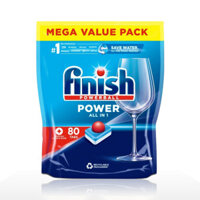 Túi viên rửa bát Finish Power All in 1 túi 80 viên