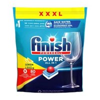 Túi viên rửa bát Finish Power All in 1 túi 80 viên