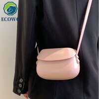 Túi vỏ màu kẹo AQUAGEM, Túi đeo chéo nắp màu trơn bằng da PU, Túi đeo vai sang trọng Thiết kế thời trang phong cách Hàn Quốc Túi yên xe đa năng cho bé gái
