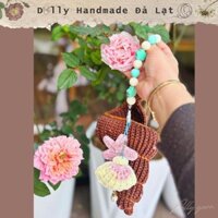 Túi vỏ ốc móc len handmade đi biển - Tiệm Len Dolly Đà Lạt (túi len, túi len handmade, túi xách len,...)