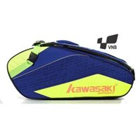 Túi vợt cầu lông Kawasaki 8673 - Xanh