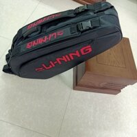 túi vợt lining đen sơn đỏ