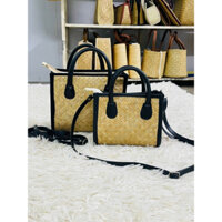 Túi Vuông Hộp Quai Da Phối Dây Đeo Chéo, Túi Handmade,Kem’s Handmade