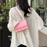 Túi vuông nhỏ phù hợp với sóng Túi đeo chéo chuỗi cao cấp Túi đeo chéo một vai hợp thời trang