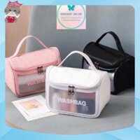 Túi WASHBAG THẾ HỆ MỚI Dạng Hộp Có Nắp Khoá Đựng Mỹ Phẩm/ Du Lịch Tiện Lợi HOMESHOP