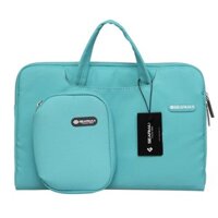 Túi Wiwu Campus Slim Case 2in1 Dành Cho Laptop, Ultrabook Kèm Theo Túi Phụ Rời Và Bàn Di Chuột - Hàng Chính Hãng - 13.3 inch - Xanh