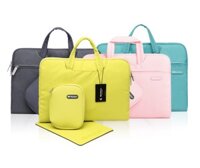 Túi Wiwu Campus Slim Case 2in1 Dành Cho Laptop, Ultrabook Kèm Theo Túi Phụ Rời Và Bàn Di Chuột - Hàng Chính Hãng - 13.3 inch - hồng nhạt