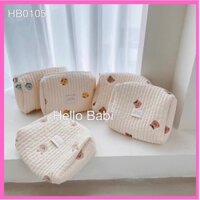 Túi Xách Bỉm Sữa Hàn Quốc Thêu Gấu Thỏ Sz S 26x19x10cm Cho Mẹ Và Bé - Hello Babi