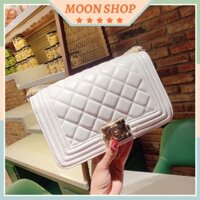 Túi xách boy, túi đeo vai da trám siêu mềm kết hợp quai xích cao cấp