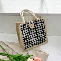 Túi Xách Canvas Đựng Hộp Cơm Trưa Xinh Xắn