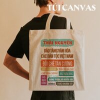 Túi Xách Canvas Sức Chứa Lớn - IN HÌNH TỈNH THÁI NGUYÊN - Thời Trang Tổi Giản Trong Bộ Sưu Tập Các Tỉnh Thành Việt Nam