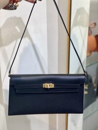 Túi Xách Cao Cấp Hermes Elan Da cherver Màu Đen 27.5cm