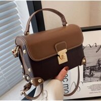 Túi xách cao cấp tán đinh dáng hộp sang trọng nhập khẩu yhinh