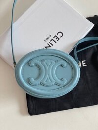 Túi Xách Celine Mini Replica 11 Hình Bầu Dục Màu Xanh Dương 16×12.5x4cm