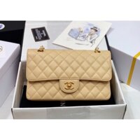 Túi xách Chanel classic cao cấp màu nude suze 25cm