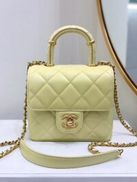 Túi Xách Chanel Mini Flap Bag Siêu Cấp Màu Xanh 15x18cm