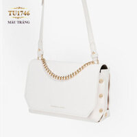 Túi xách CHARLES&KEITH viền đính màu trắng cao cấp TU1746