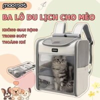 Túi xách chó mèo Moorpet, ba mặt thông thoáng không bí, cửa sổ lớn, không gian rộng rãi.