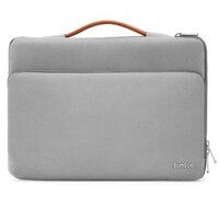 TÚI XÁCH CHỐNG SỐC TOMTOC (USA) Briefcase MACBOOK PRO 13” NEW   A14 B02G (SILVER GRAY)