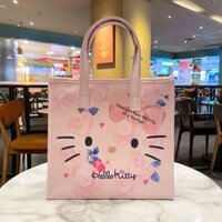 Túi xách công sở Hello Kitty, túi mẹ, túi hồng nữ tính, túi lớn cho sinh viên đi làm